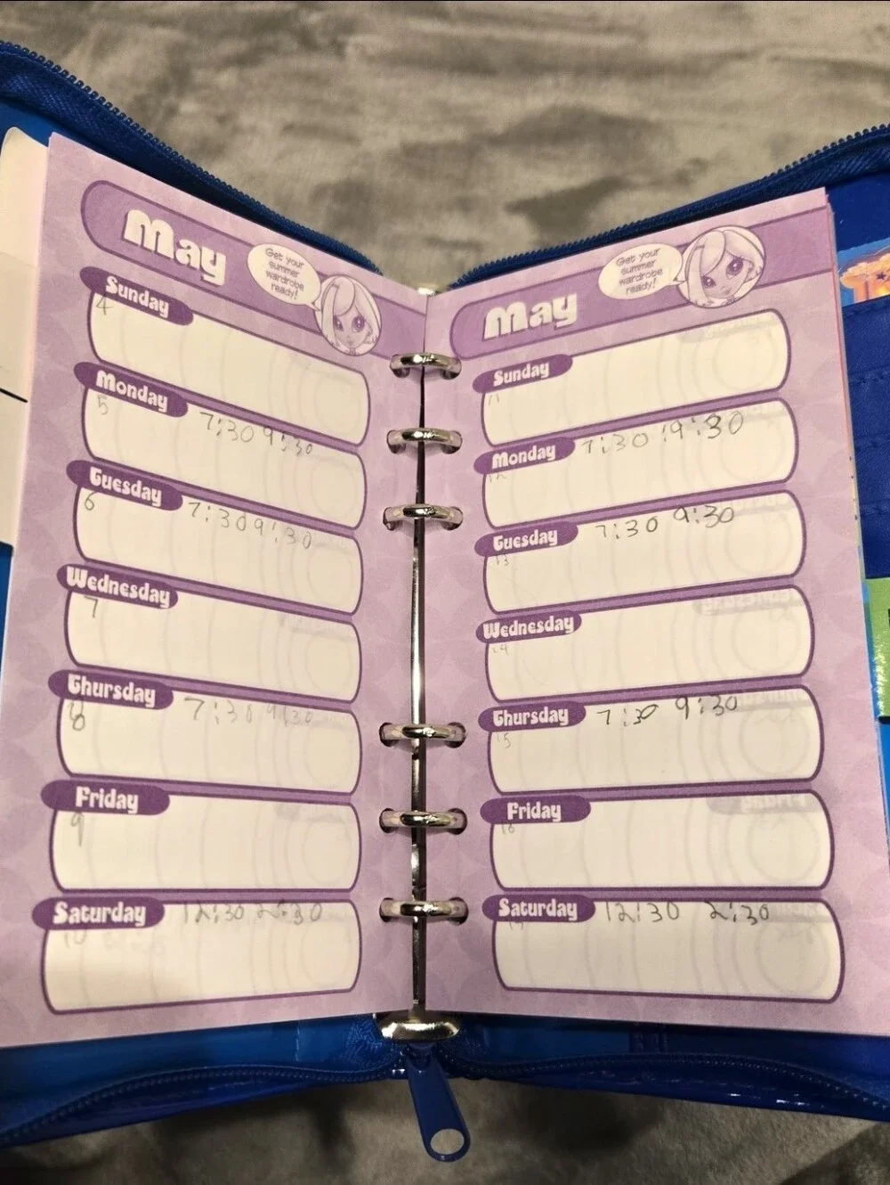 Vintage Lisa Frank American Cowgirl Binder Set w/ Folder & planner Y2K
